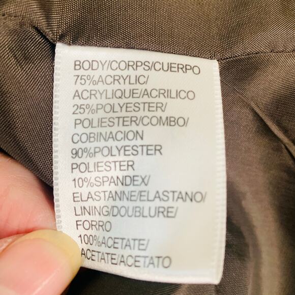 Cache Vintage 6 Size Women's Faux Fur Velvet Fringe Plaid Jacket Fall Boho - Picture 13 of 13